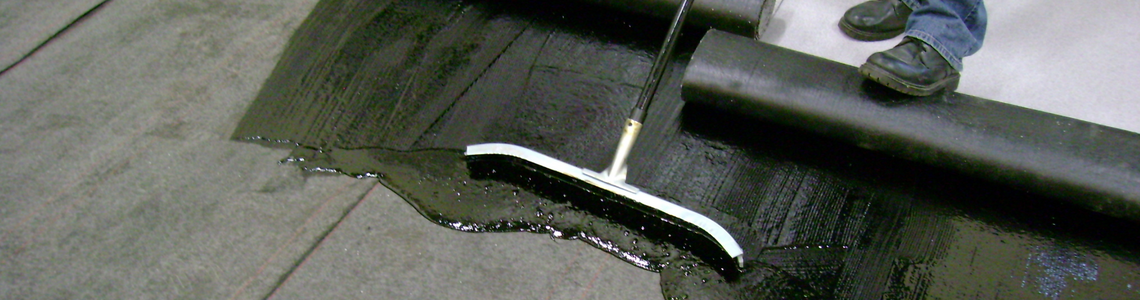 modified bitumen membrane and flashing adhesives